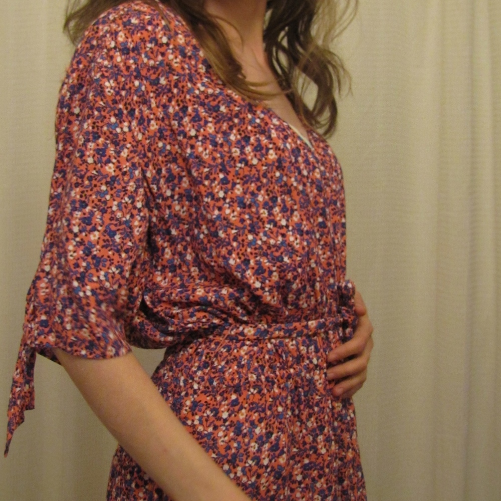 Gap Floral Pattern Summer Dress Mid Thigh High